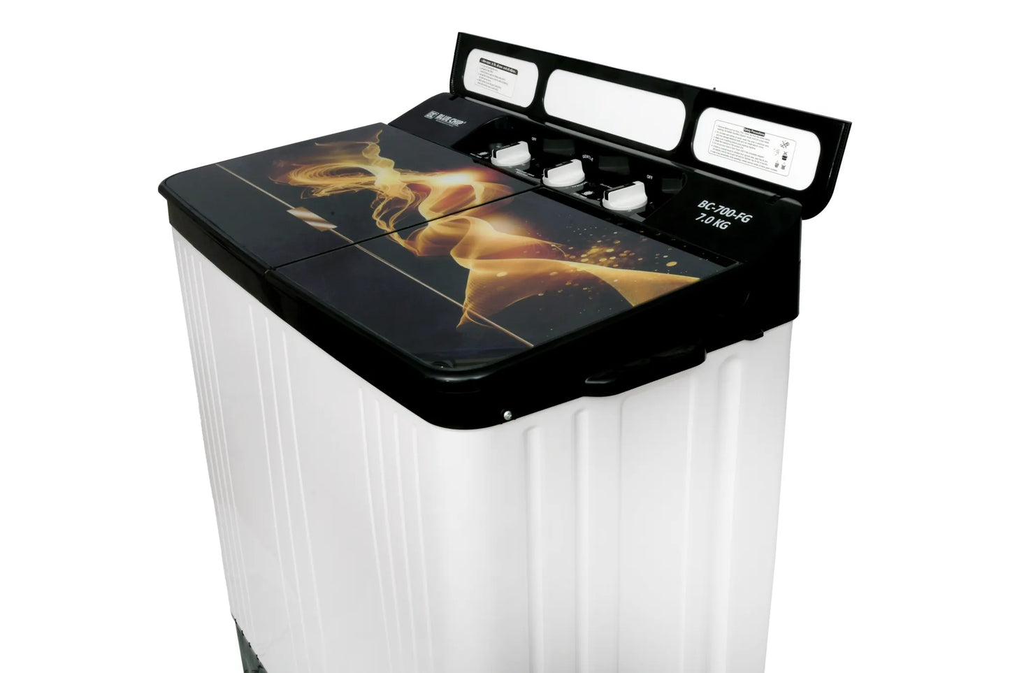 Bluechip AquaFresh Semi-Automatic Washing Machine (7kg/9kg) | Energy Efficient & Durable | Glass Top | Made for India