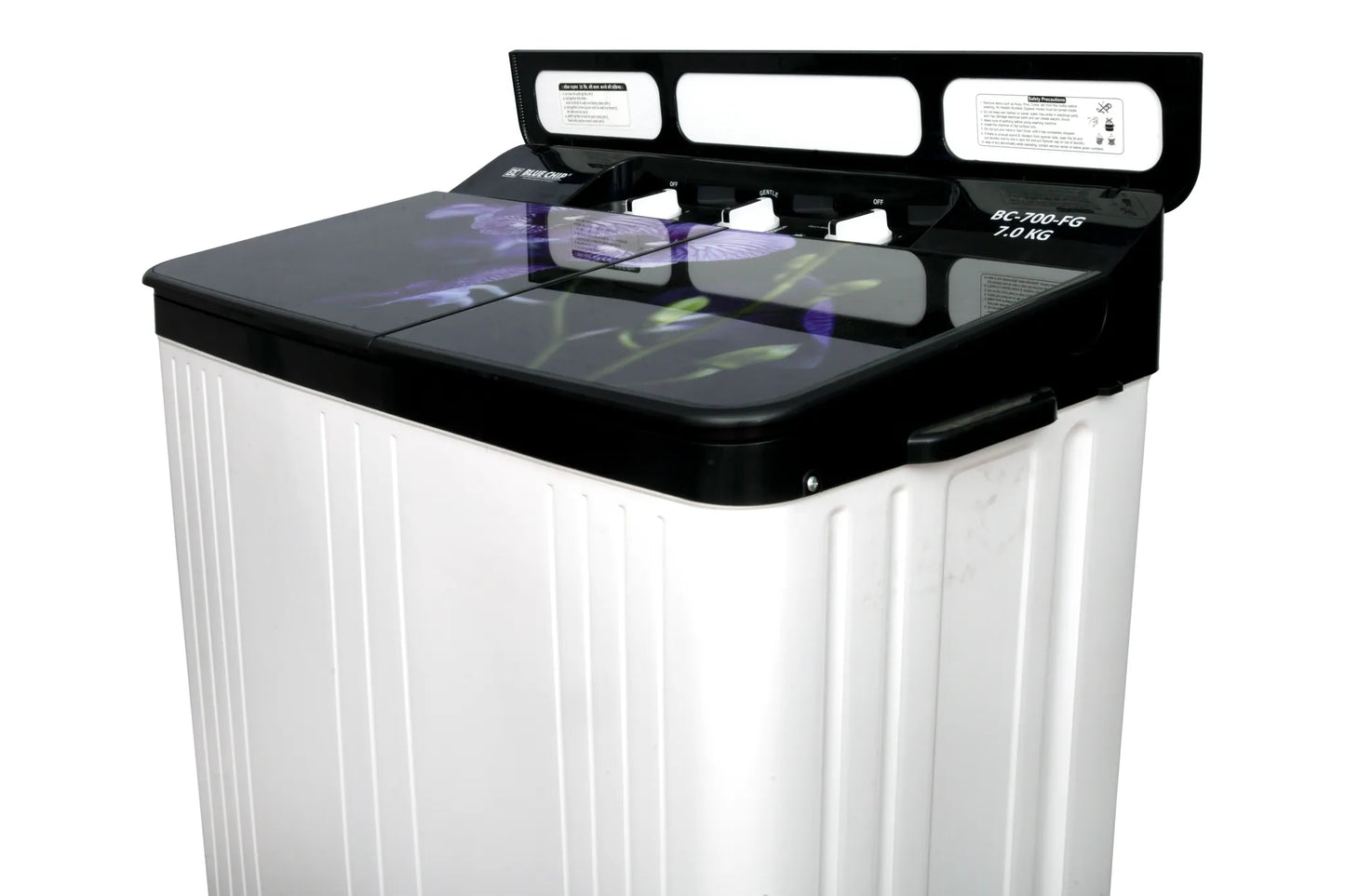 Bluechip AquaFresh Semi-Automatic Washing Machine (7kg/9kg) | Energy Efficient & Durable | Glass Top | Made for India