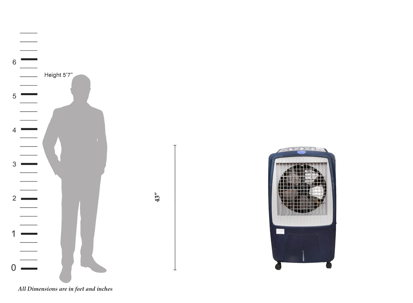 Bluechip China Tower 100 (18" Domestic Air Cooler) - Where Performance Meets Style.