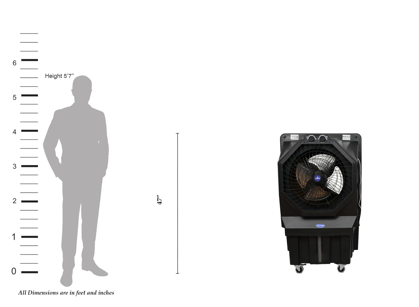 Bluechip Commando 100 Series | 20" Commercial Air Cooler