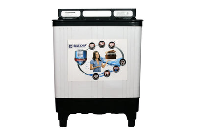Bluechip AquaFresh Semi-Automatic Washing Machine (7kg/9kg) | Energy Efficient & Durable | Glass Top | Made for India