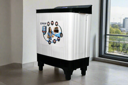 Bluechip AquaFresh Semi-Automatic Washing Machine (7kg/9kg) | Energy Efficient & Durable | Glass Top | Made for India
